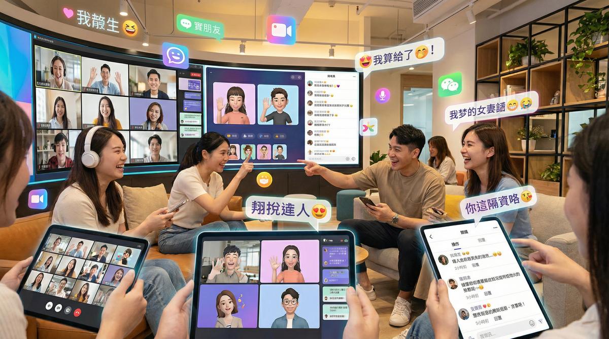 福利导航甜心社区互动场景